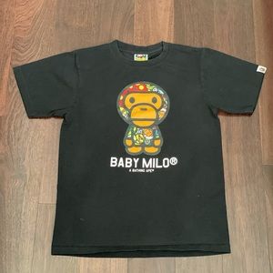 A BATHING APE BAPE Baby Milo T-Shirt Size Small Unisex